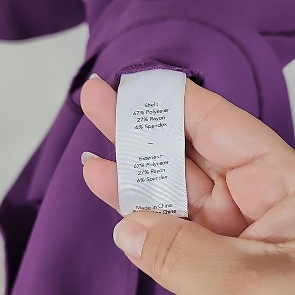 Likely Plum Mid Tulip Sleeve Mini Dress Size 12 - Picture 3 of 13